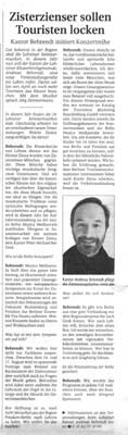 Kantor Andreas Behrendt pflegt die Zisterzienserkultur.  Foto: ZIM
